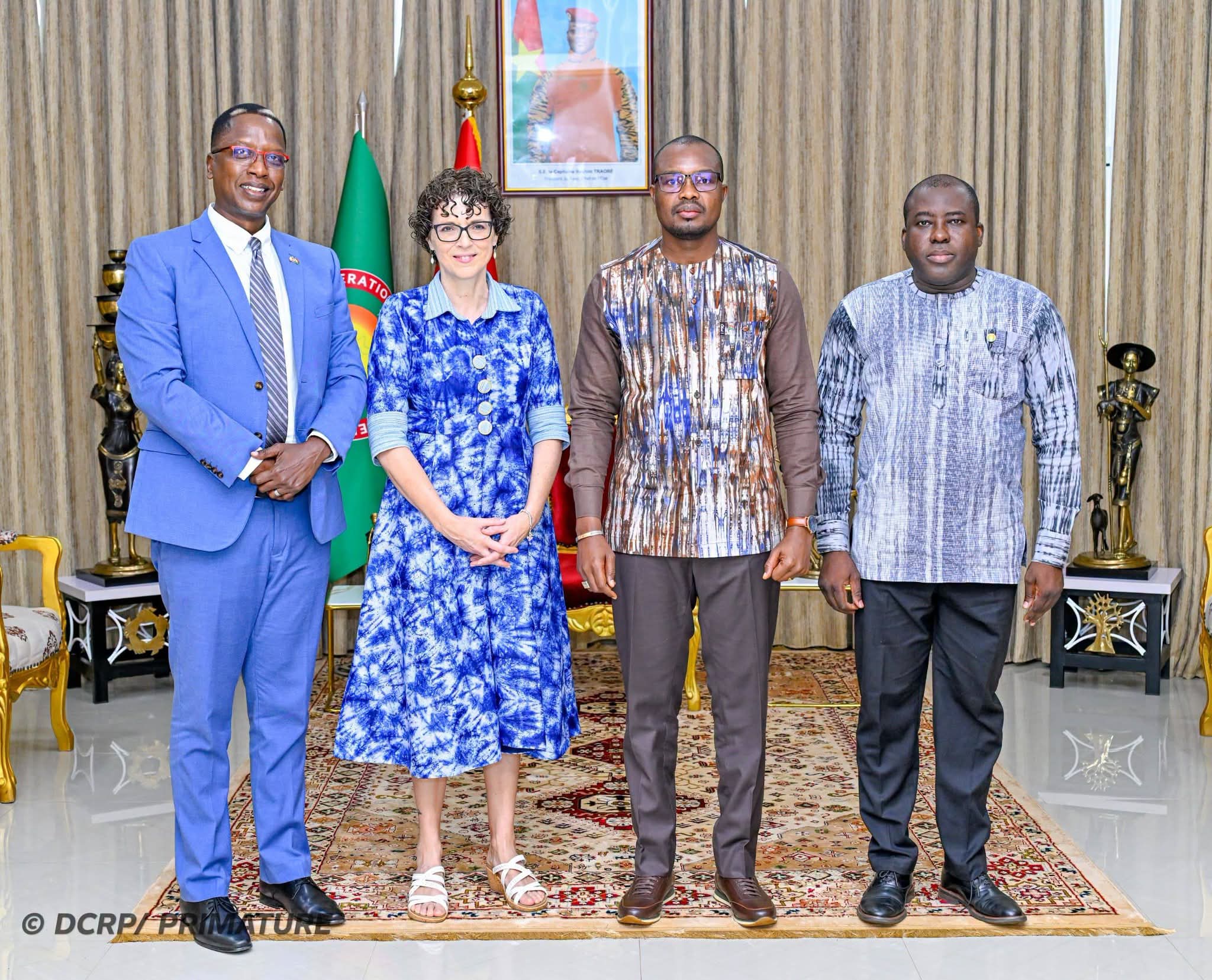 Coopération Burkina Faso–Canada : le Premier ministre reçoit l’ambassadrice du Canada en fin de mission